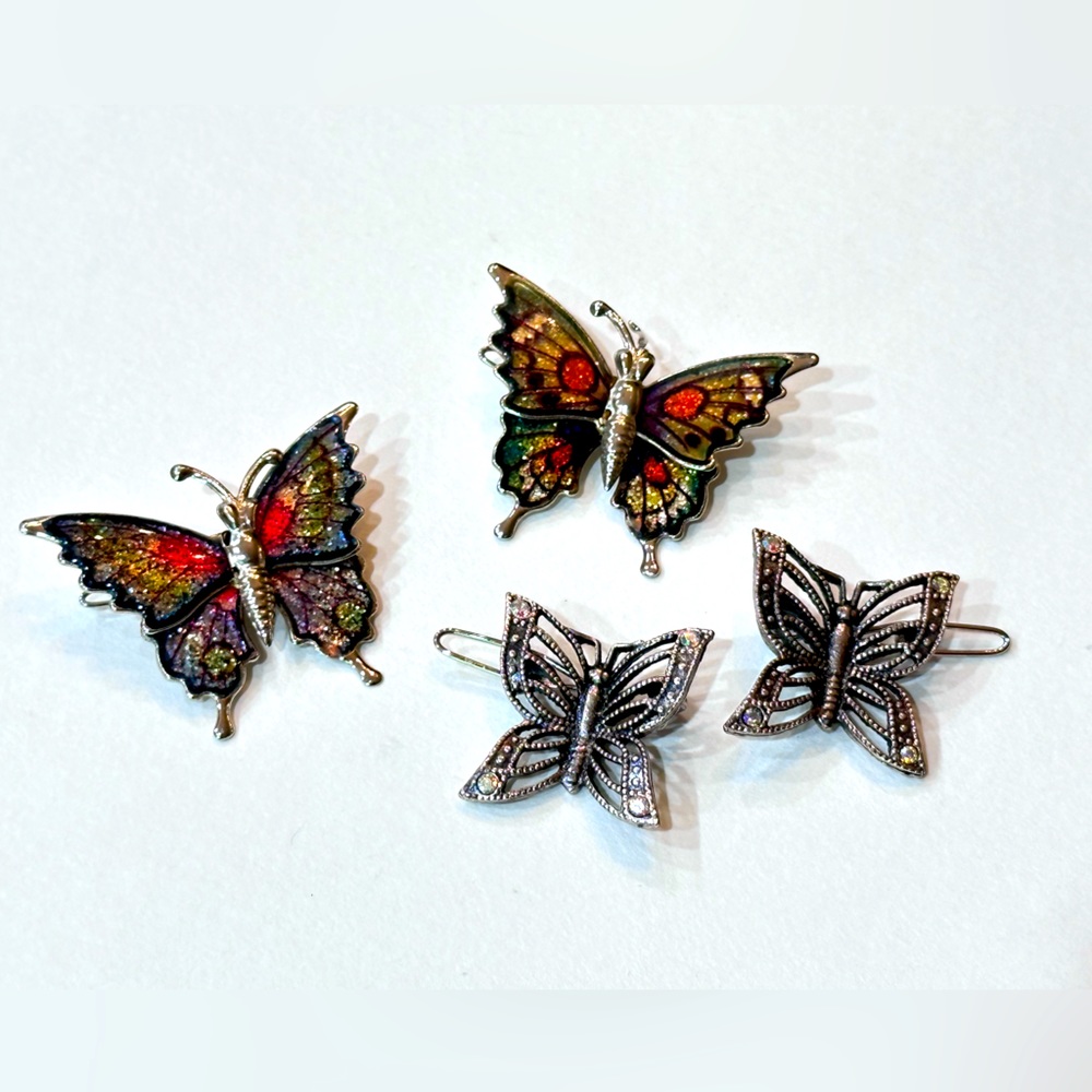 Butterfly Hair Barrettes